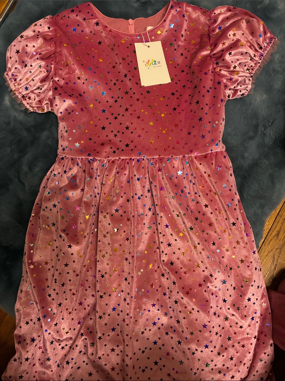 Lola and the Boys Rainbow Stars Dress